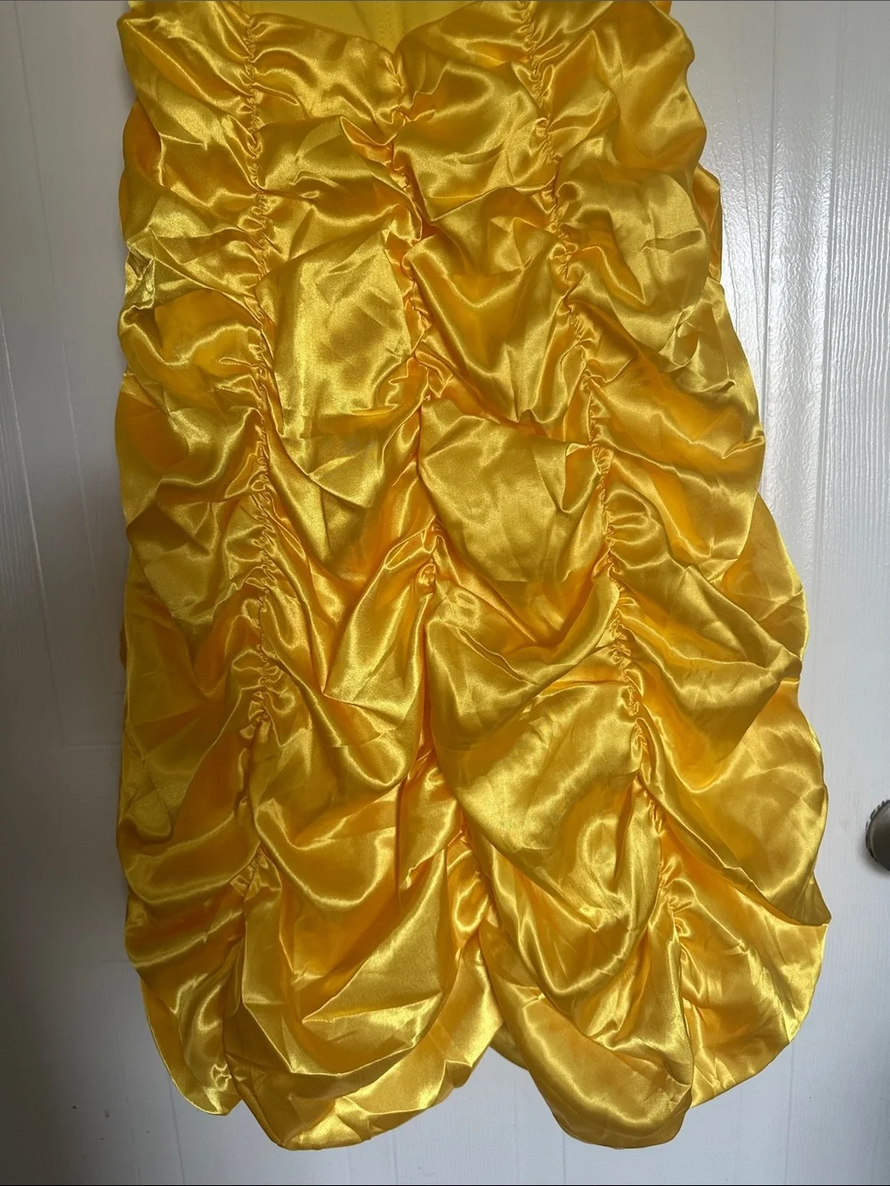 NWOT Yellow Girls Formal Princess Dress with Rose Accent size Medium